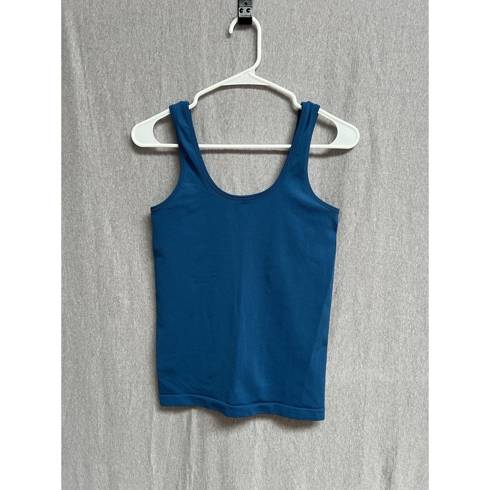 Athleta Renew Seamless Scoop Tank Womens Sz S Blue